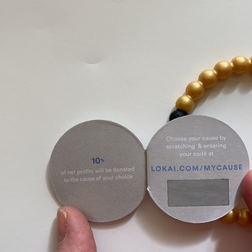 Lokai Bracelet Gold Choose Your Cause M - Picture 5 of 5